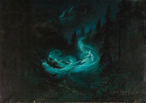 La Danse des fées, 1895, Karl Wilhelm Diefenbach
