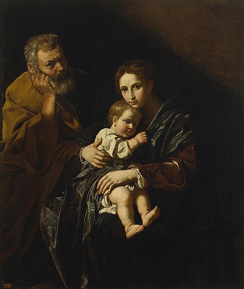 Holy Family, 1621, Bartolomeo Cavarozzi