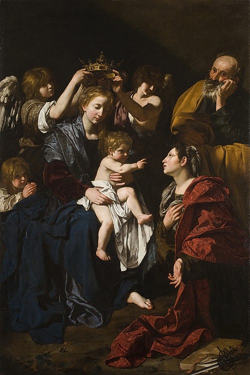 The Holy Family with Saint Catherine, 1617, Bartolomeo Cavarozzi