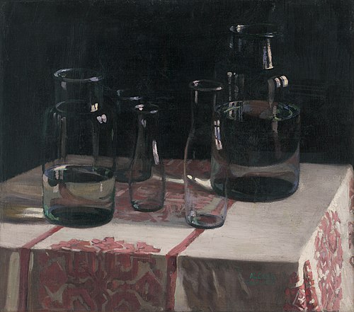 Still Life with Bottles, 1916, Emile Alexay