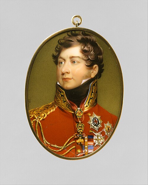 George IV (1762–1830) as Prince Regent, after Lawrence, 1816, Henry Bone