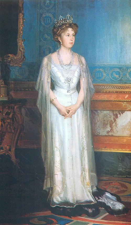 Victoria Eugenia, reina de España, 1910, Luis Menéndez Pidal