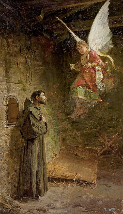 Visión de San Francisco de Asís, 1888, Luis Menéndez Pidal