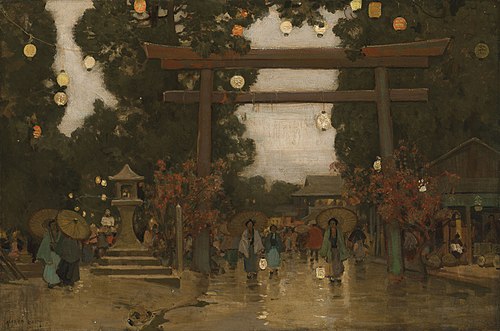 Snow in Spring, , Alfred East