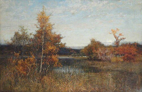 An Autumn Afterglow, 1886, Alfred East