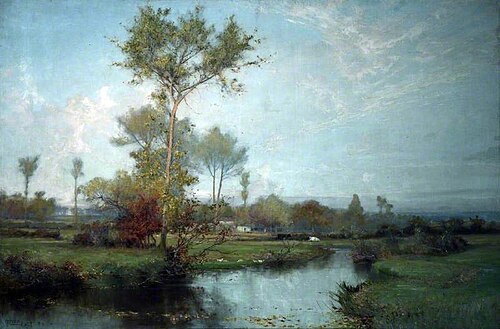 October Glow, near Yardley Woods, 1889, Alfred East