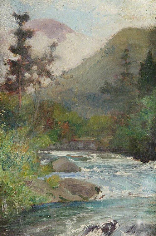 A Japanese Sketch, , Alfred East