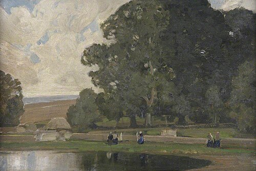 On the Seine, France, , Alfred East