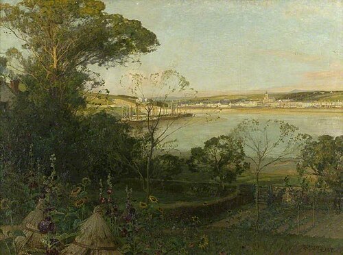 A Sunlit Haven, , Alfred East