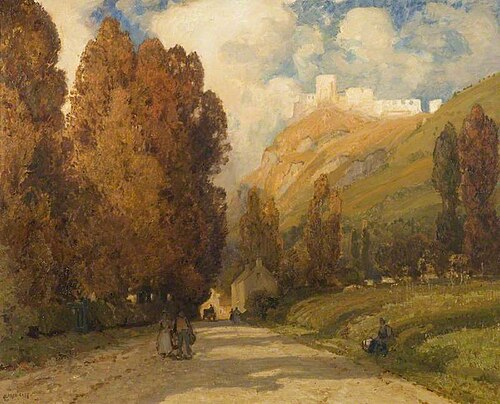 Château Gaillard, Normandy, France, 1903, Alfred East