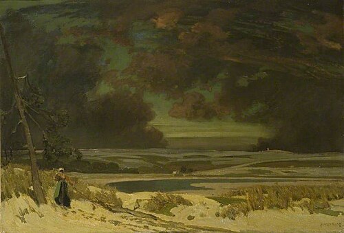 A Dreary Dawn, , Alfred East