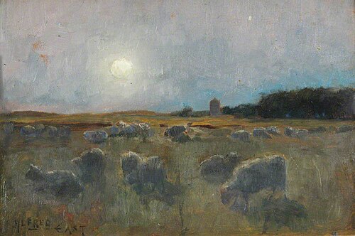 Moonrise, , Alfred East