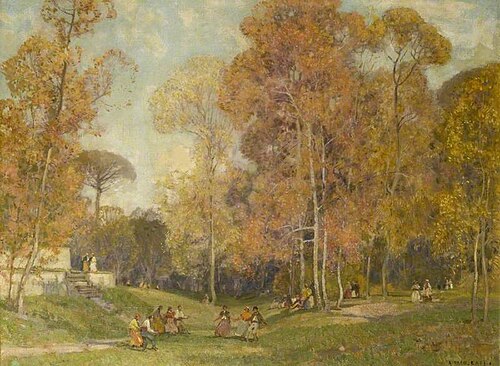 Landscape with Figures, , Alfred East