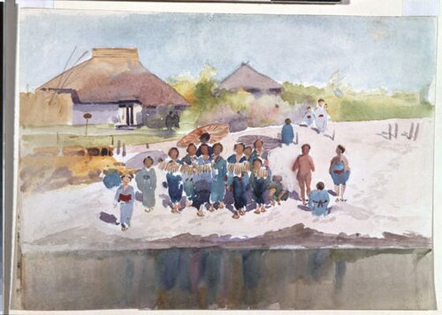 Japanese Children, 1888, Alfred East