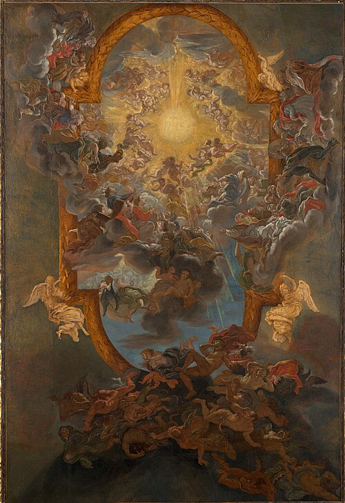 The Triumph of the Name of Jesus, 1677, Giovanni Battista Gaulli