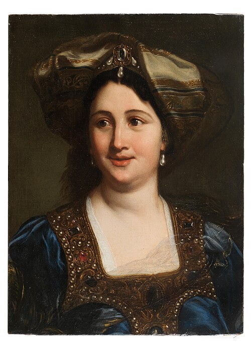 Porträt einer Frau im orientalischen Kostüm, 1709, Giovanni Battista Gaulli