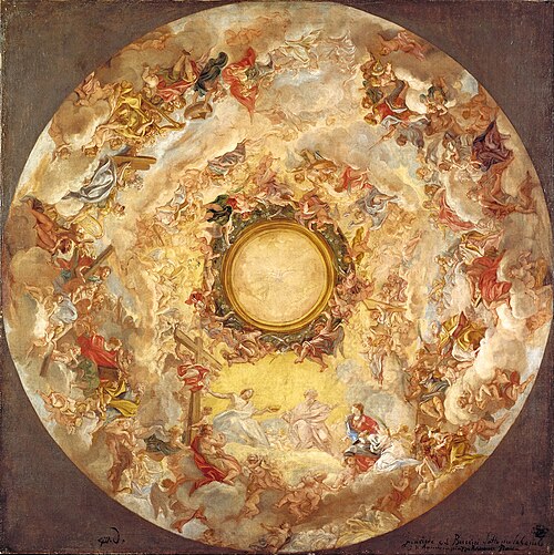 St. Agnes is Received into Heaven, 1689, Baciccio