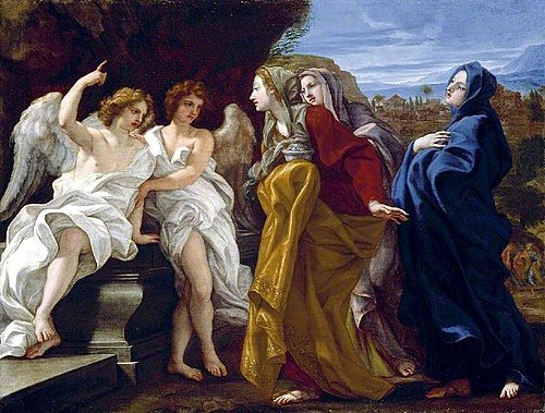 The Three Maries at the Empty Sepulchre, 1684, Giovanni Battista Gaulli