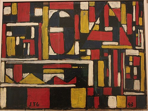 Estructura constructiva con formas geométricas, 1943, Joaquín Torres García