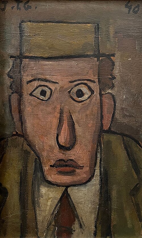 Portrait of a man, 1940, Joaquín Torres García
