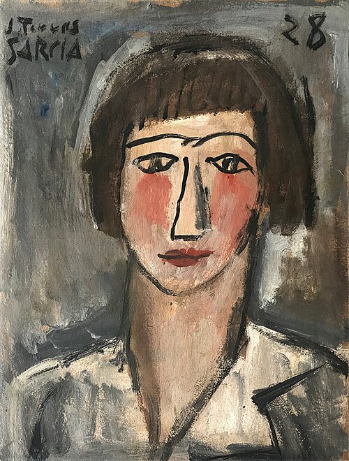 Cabeza de mujer, 1928, Joaquín Torres García