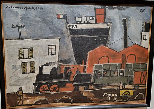 Le port, 1928, Joaquín Torres García