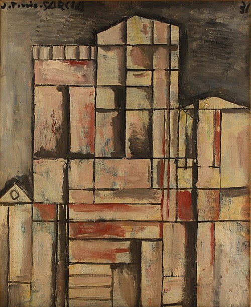 Cathedral construction, 1931, Joaquín Torres García