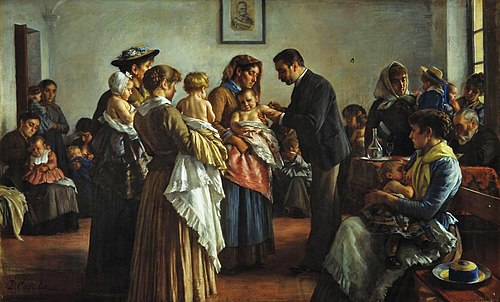 The Vaccination, 1894, Demetrio Cosola