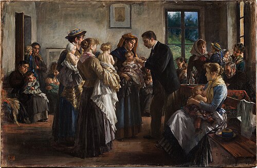 Vaccination in the countryside, 1894, Demetrio Cosola