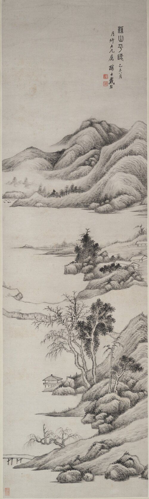 Distant Streams and Mountain, 1859, Dai Xi