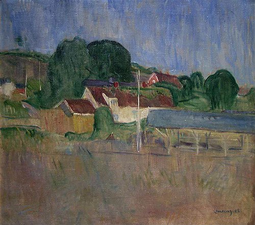 Landscape with Houses, 1908, Theodor Laureng