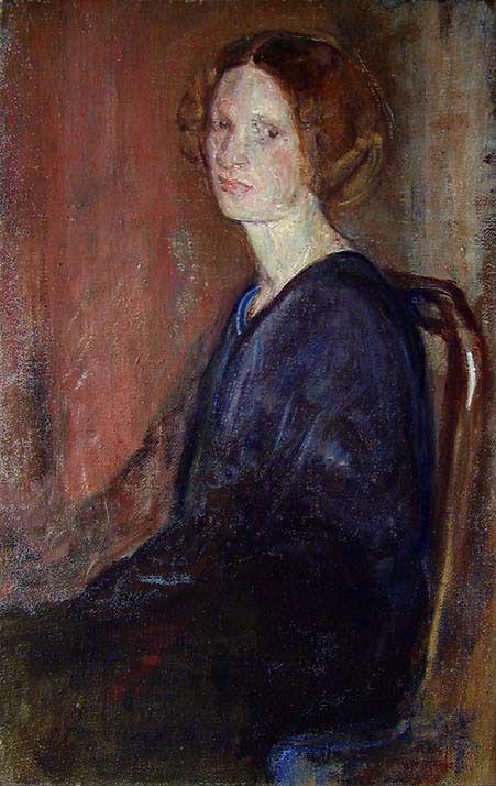 Portrait of Asta Sønderup, the Artist's first Wife, 1906, Theodor Laureng