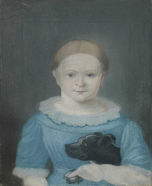 Portrait of Christiane (Kitty) Petrine Halling, 1848, Niels Moe