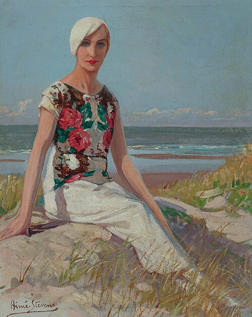 Elegant person in the dunes, 1950, Aimé Stevens
