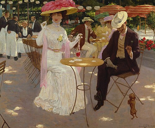 At the Café, 1950, Aimé Stevens