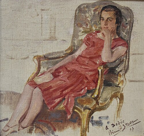 Portrait of a seated lady, 1927, Aimé Stevens