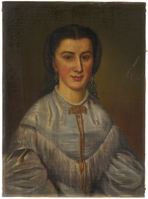 Portrait de dame, 1858, Georg Balder
