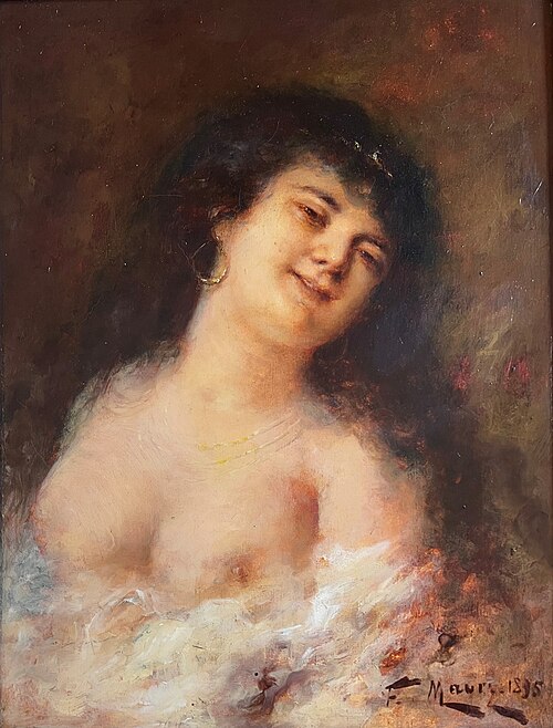 Femme aux créoles, 1895, François Maury