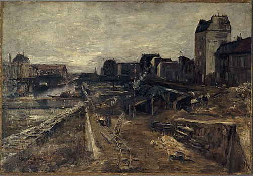 Le Canal Saint-Martin, 1889, Georges Chenard-Huché