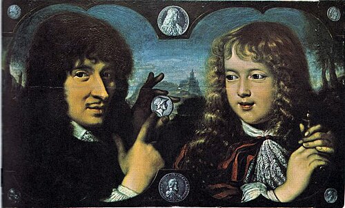 Jean Varin et Louis XIV enfant, 1654, François Lemaire