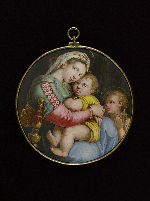 La Vierge à la chaise, d'après Raphaël, 1782, Nicolas-André Courtois