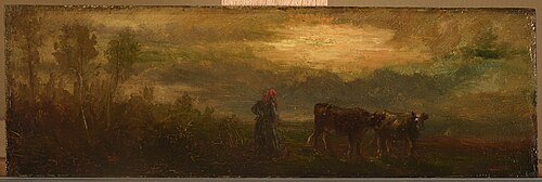 Vue prise aux environs de Bourgogne, 1860, Jean-Hubert Reve