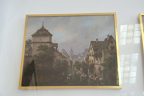 La Lauch à Colmar, petite Venise, 1874, Michel Hertrich