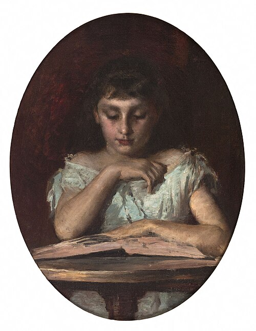 Portrait de Mademoiselle de Montfort, 1890, Émile Renard