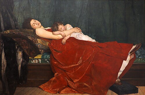 Le Sommeil, 1872, Alphonse Eugène Félix Lecadre
