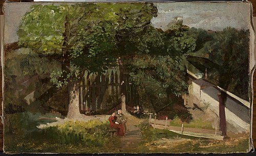 Garden fragment, , Julian Maszyński