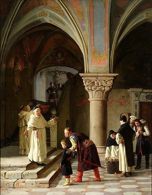 To the monastic boarding school, 1879, Julian Maszyński