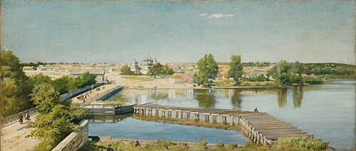 Country of a Ukrainian Country Town, 1896, Julian Maszyński