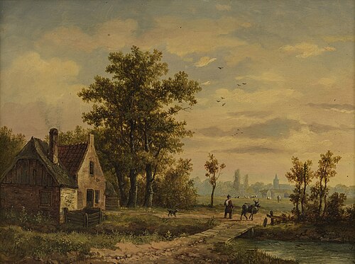 Landschap, 1869, Jan Hermanus Melcher Tilmes