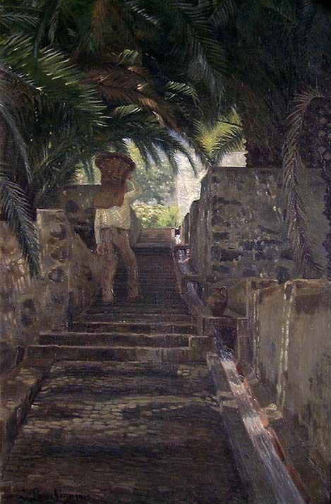 Palm Trees on Madeira, 1912, Juliane Langberg